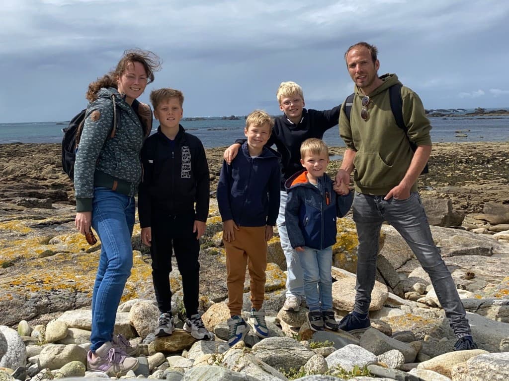 Alie, Ruben, David, Levi, Noah en Christian Rodenburg